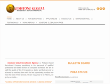 Tablet Screenshot of jemstoneglobalrecruitment.com